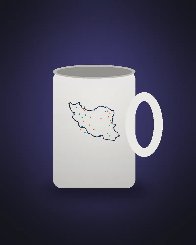 ماگ سرامیکی «نقشه ایران»
